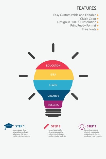 Template #83991 Infographics Education Webdesign Template - Logo template Preview