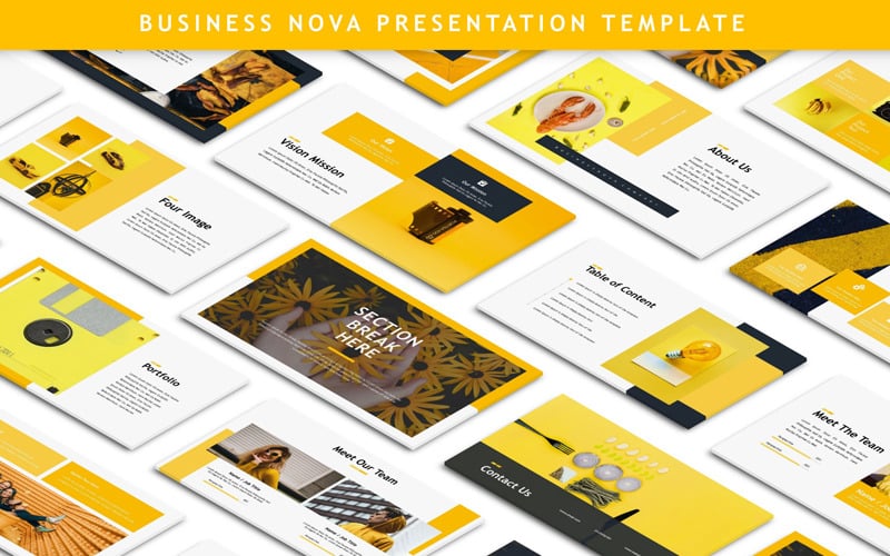 Business Nova - Presentation PowerPoint template PowerPoint Template