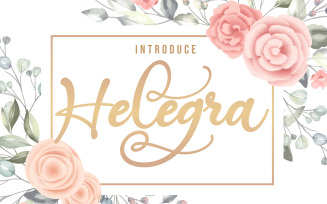 Helegra | Beauty Cursive Font