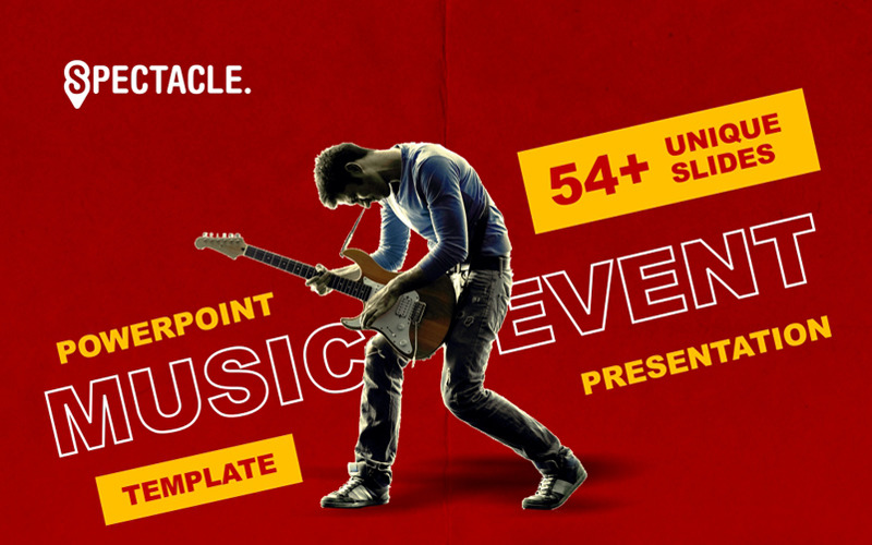 Spectacle - Music Event PowerPoint template PowerPoint Template