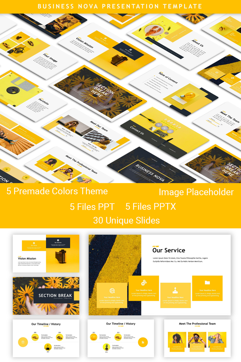 Szablon PowerPoint Business Nova - Presentation #83909 - zrzut ekranu