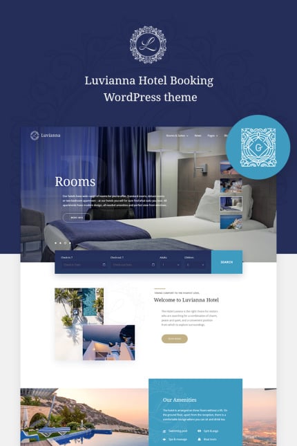 Template #84014 Apartment B&amp;amp;b Webdesign Template - Logo template Preview