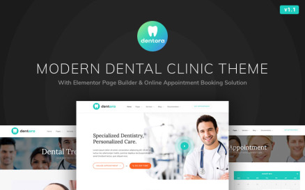 Dentora - Dental Clinic WordPress Elementor Theme WordPress Theme