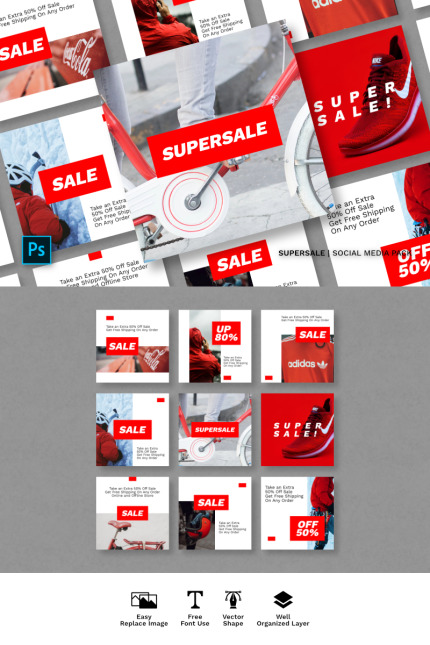 Template #84055 Facebook Twitter Webdesign Template - Logo template Preview