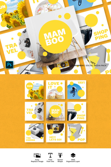 Template #84065 Facebook Twitter Webdesign Template - Logo template Preview