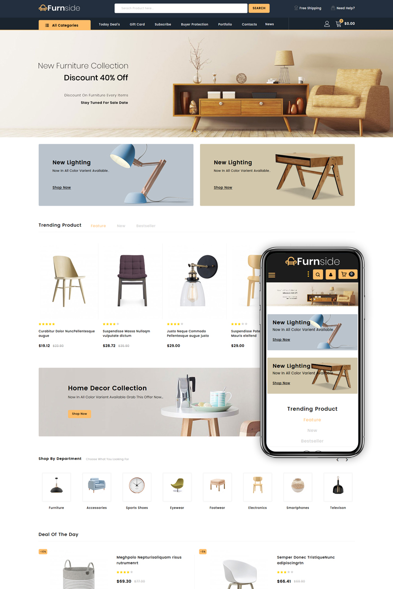 Furnside - Furniture Store №84005