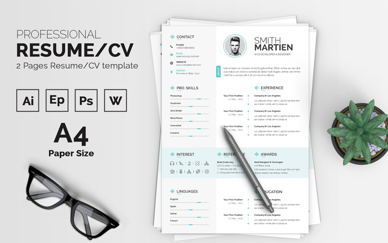 Smith Martine Resume Template