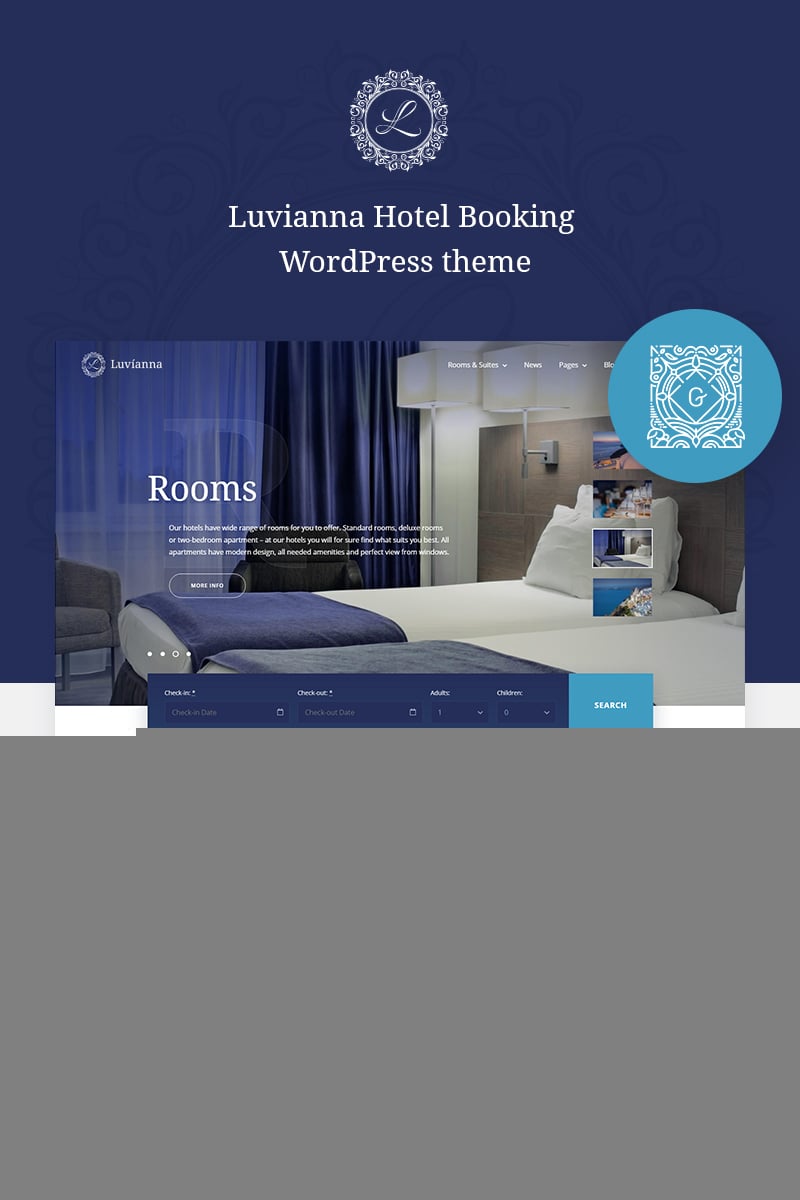 Tema De WordPress "Luvianna Hotel" #84014 - captura de pantalla