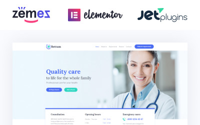 Bettum - Clean Medical Elementor