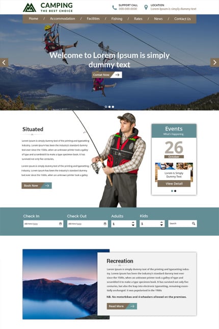 Template #84121 Hiking Travel Webdesign Template - Logo template Preview