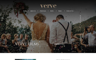 Vervefilms - Wedding Photography PSD Template