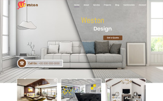 Weston - Interior Design PSD Template
