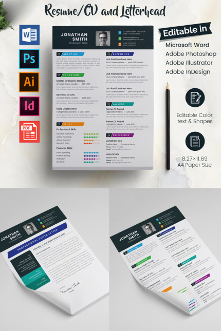 Kit Graphique #84303 Cv Editable Web Design - Logo template Preview