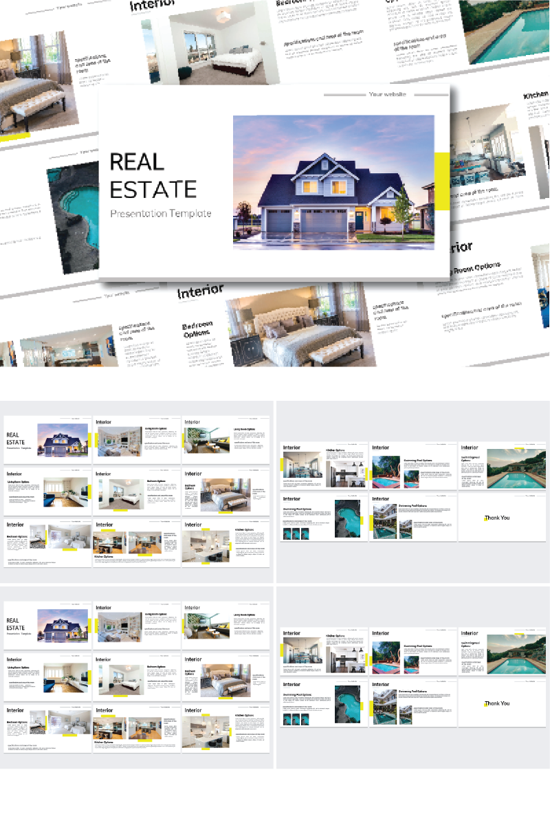 Real Estate Power Point Template PowerPoint template