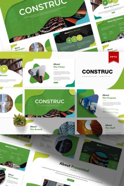 Template #84350 Construction Site Webdesign Template - Logo template Preview