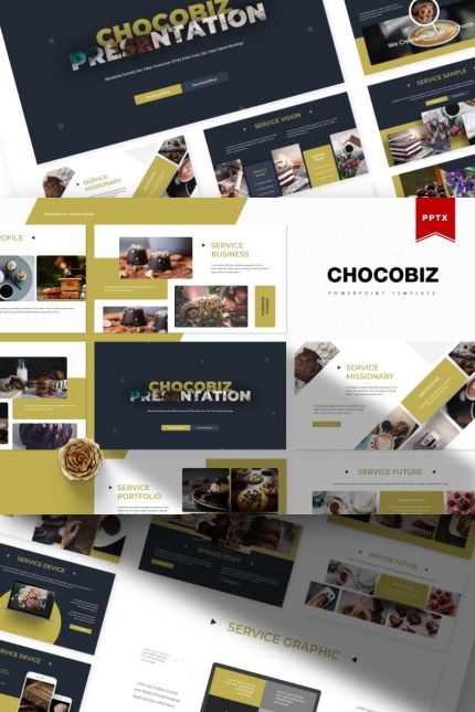 Template #84362 Brown Choco Webdesign Template - Logo template Preview