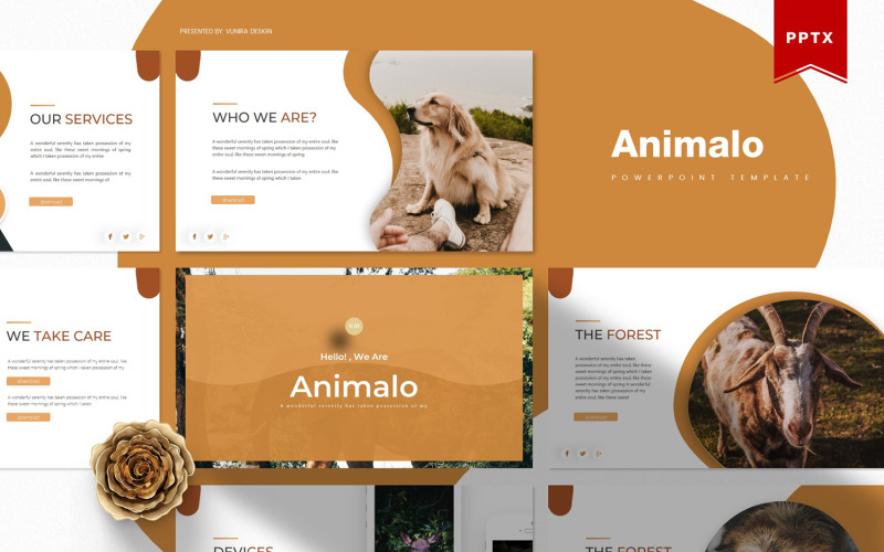 Animalo | PowerPoint template PowerPoint Template