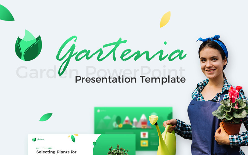Gartenia - Gardening PowerPoint template PowerPoint Template