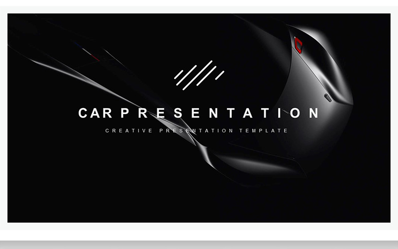 2019 Car PowerPoint template PowerPoint Template