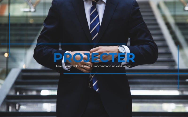 Projecter - Exclusive Business PowerPoint template PowerPoint Template