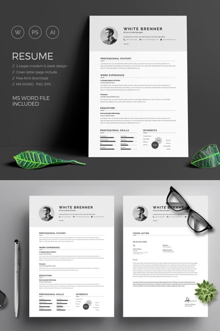 Template #84406 Page Cv Webdesign Template - Logo template Preview
