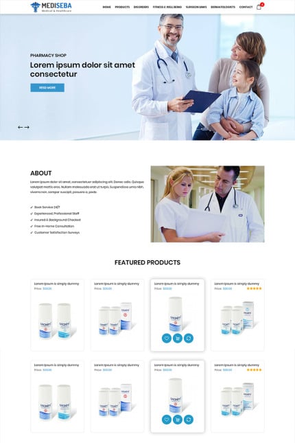 Template #84407 Doctor Medicine Webdesign Template - Logo template Preview