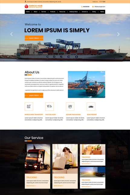 Template #84417 Moving Company Webdesign Template - Logo template Preview