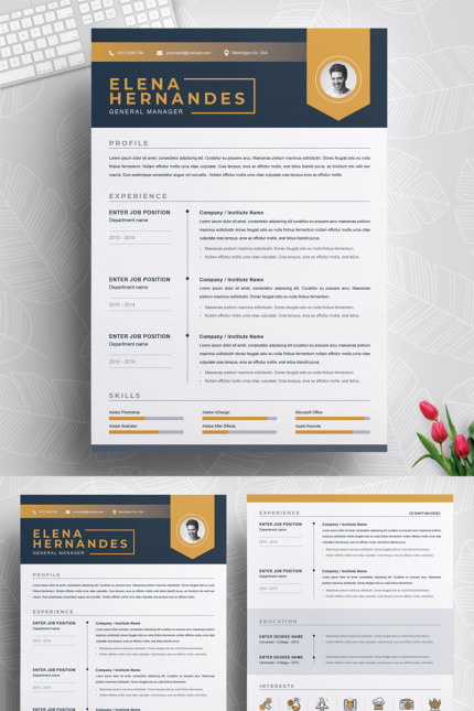 Template #84432 Page Resume Webdesign Template - Logo template Preview