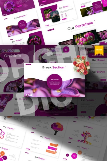 Template #84491 Floral Background Webdesign Template - Logo template Preview