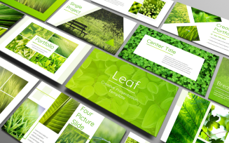 Leaf - Fresh and Bright Presentation PowerPoint template