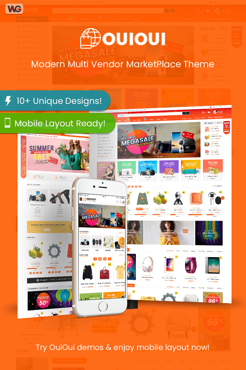 OuiOui - Multi Vendor MarketPlace WooCommerce Theme - screenshot