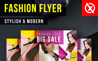 Stylish and Digital Modern Fashion Flyer Design