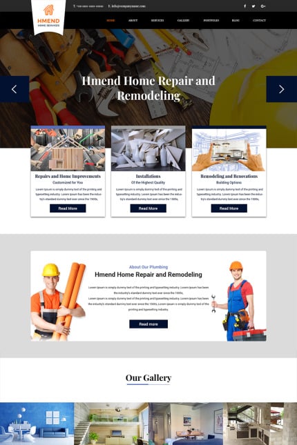 Template #84501 Remodeling Company Webdesign Template - Logo template Preview