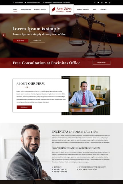 Template #84509 Lawyer Firm Webdesign Template - Logo template Preview