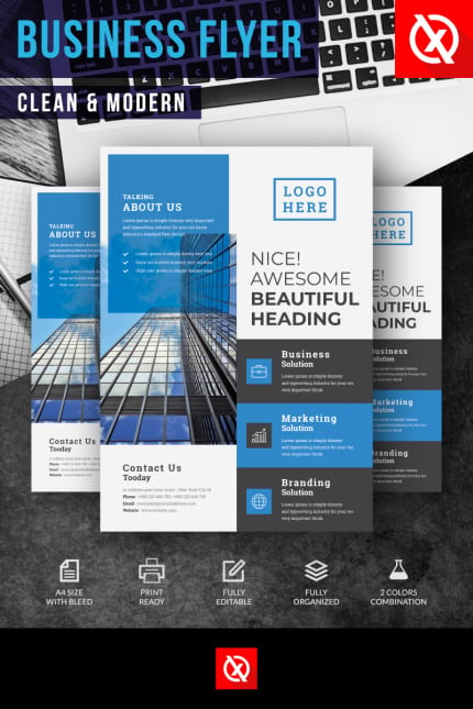 Template #84527 Advertising Flyer Webdesign Template - Logo template Preview