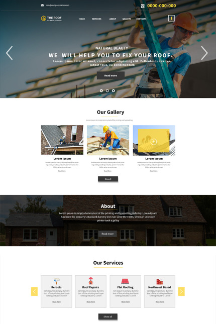 Template #84595 Company Services Webdesign Template - Logo template Preview