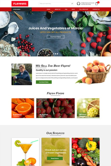 Template #84598 Store Fresh Webdesign Template - Logo template Preview