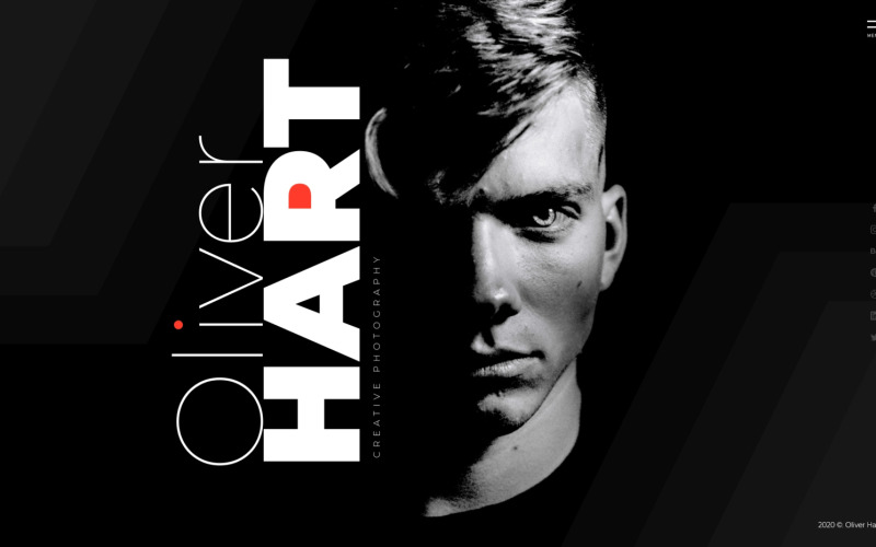 Oliver Hart - Photographer Portfolio Multipage Stylish Joomla Template
