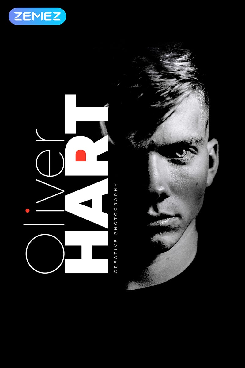 Tema Joomla Responsive #84585 "Oliver Hart - Photographer Portfolio Multipage Stylish" - screenshot