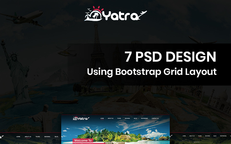 Yatra - Travel PSD Template