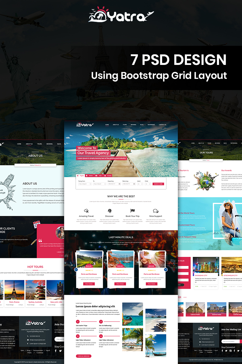 Yatra - Travel Template Photoshop №84593 - captura de tela