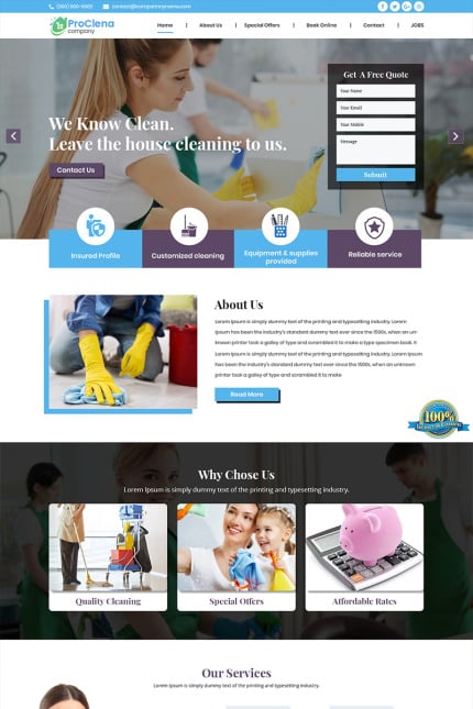 Template #84600 Clean Wash Webdesign Template - Logo template Preview