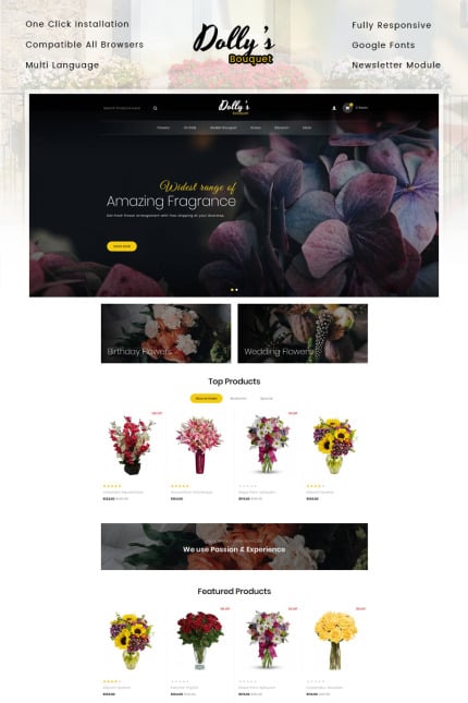 Kit Graphique #84629 Bouquet Antique Web Design - Logo template Preview