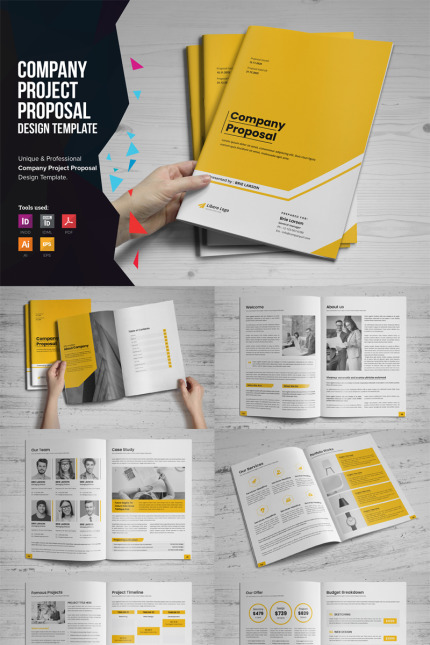 Template #84638 Project Proposals Webdesign Template - Logo template Preview