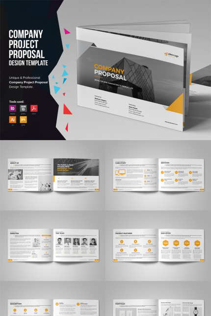 Template #84639 Project Proposals Webdesign Template - Logo template Preview
