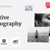 Emily Benson - Photography One page Black&White WordPress Elementor Theme