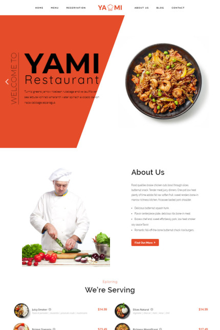 Template #84655 Clean Restaurant Webdesign Template - Logo template Preview