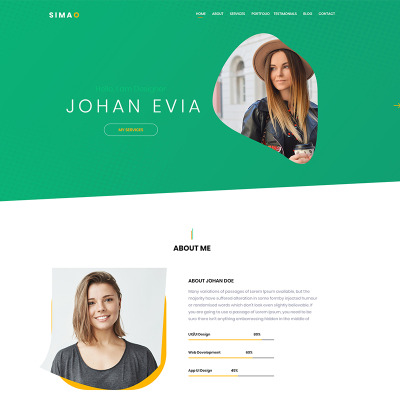 SIMAO - Porfolio HTML5 Responsive Landing Page Template