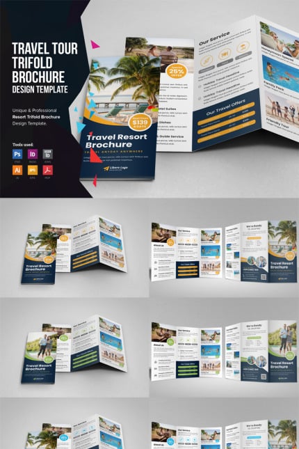 Template #84699 Resort Brochure Webdesign Template - Logo template Preview