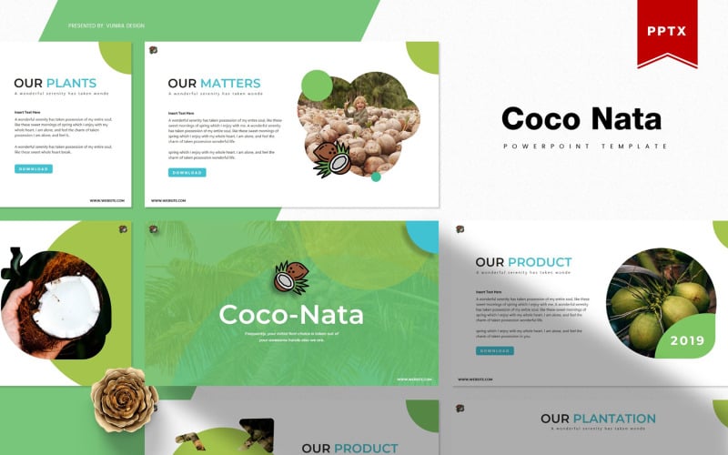 Coco Nata | PowerPoint template PowerPoint Template